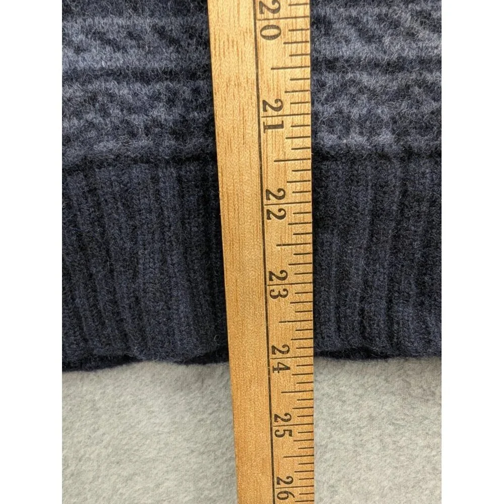 Fossil Sweater Mens Large Patterned Wool Crewneck Pullover Warm Winter Casual